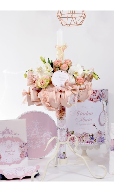 Trusou de botez regal pentru fetite tematica florala, Mica printesa 5